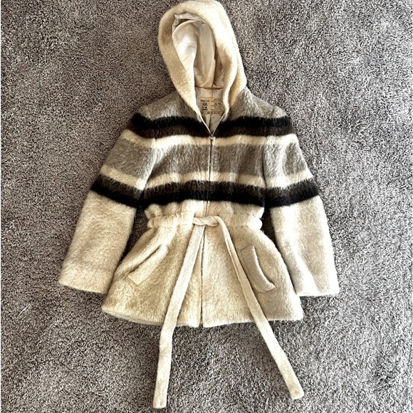 Hilda Ltd. 100% Icelandic wool full zip sweater nordic coat size xs - Picture 1 of 10